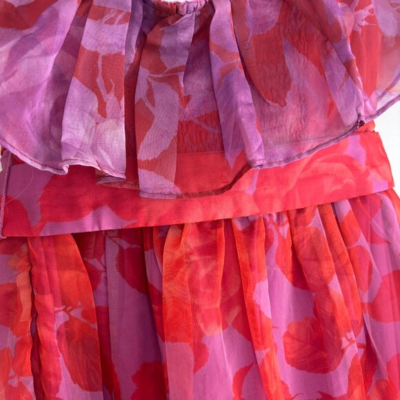 Anthropologie • Floral Strapless Tiered Belted Maxi Dress • Size S • Brand New - Picture 6 of 6